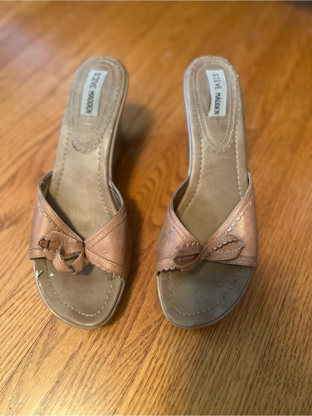 Vintage Y2K Steve Madden Wedge Mules